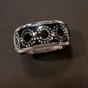 Coach sterling silver ring size 7
